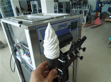 Europe Style Automatic Soft Serve Ice Cream Machine Stainless Steel Material